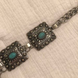 Turquoise & Silver Festival Belt